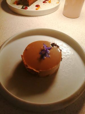 Cheese cake at MUDRA Plant Based  in Madrid