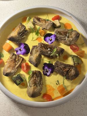 Artichoke Tiradito   at MUDRA Plant Based  in Madrid