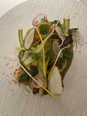 Pistachio Green Mole   at MUDRA Plant Based  in Madrid