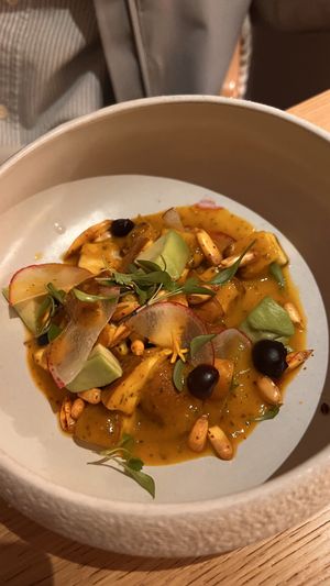 Ceviche de setas  at MUDRA Plant Based  in Madrid