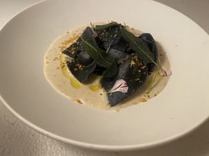 Capellacci nero  at MUDRA Plant Based  in Madrid