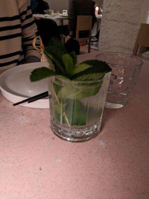 Ginger lemonade at MUDRA Plant Based  in Madrid