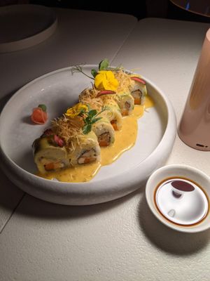 sushi at MUDRA Plant Based  in Madrid