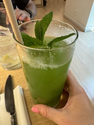 Cucumber juicee  at MUDRA Plant Based  in Madrid