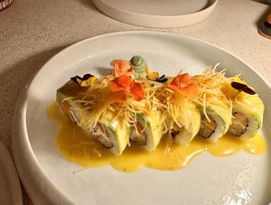 Uramaki dragon  at MUDRA Plant Based  in Madrid