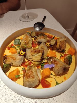 Tiradito at MUDRA Plant Based  in Madrid