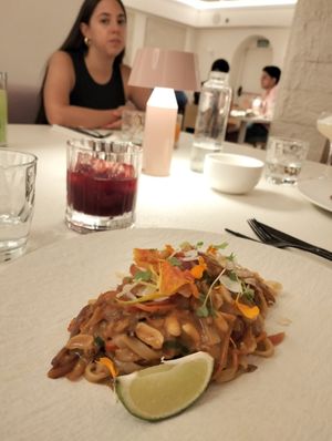 Pad thai at MUDRA Plant Based  in Madrid