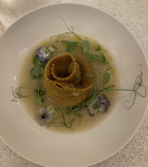 Ravioli  at MUDRA Plant Based  in Madrid
