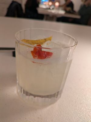 Spicy margarita at MUDRA Plant Based  in Madrid