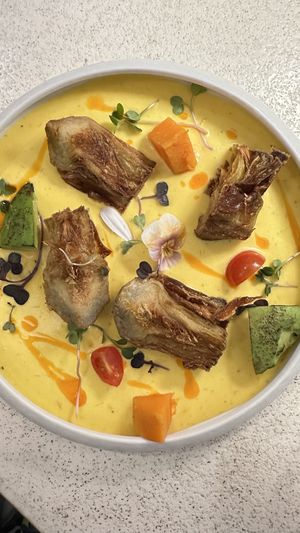 Artichokes confit  at MUDRA Plant Based  in Madrid