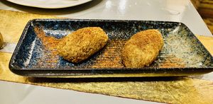 Croquettes 😋  at Amberes The Vegetarian Wine And Cocktail Bar in Valencia