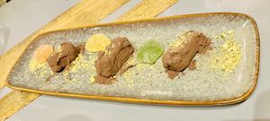 CHOCOLATE BONBONS TRIO! 🌟🌟🌟  at Amberes The Vegetarian Wine And Cocktail Bar in Valencia