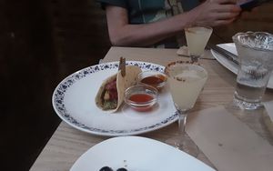 Mini chicken taco at Amberes The Vegetarian Wine And Cocktail Bar in Valencia