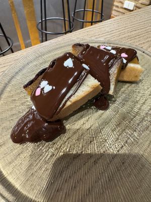 Pumpkin pie at Amberes The Vegetarian Wine And Cocktail Bar in Valencia