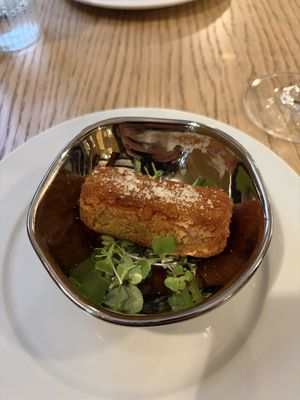 Pepper croquette  at Amberes The Vegetarian Wine And Cocktail Bar in Valencia