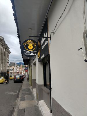 Exterior sign to look for at Allullas Vegetariano - Centro in Pasto