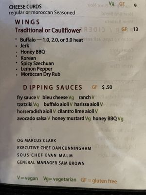 Online menu is outdated. This is the current menu as of July 2022. V = vegan  at The Wild Hare in Stillwater