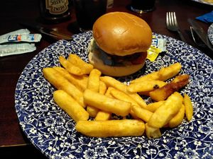 Beyond burger at The Mile Castle in Newcastle Upon Tyne