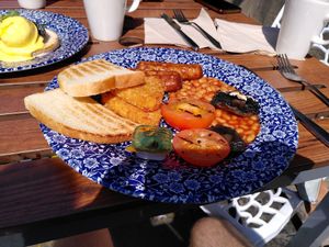 Vegan breakfast at The Mile Castle in Newcastle Upon Tyne