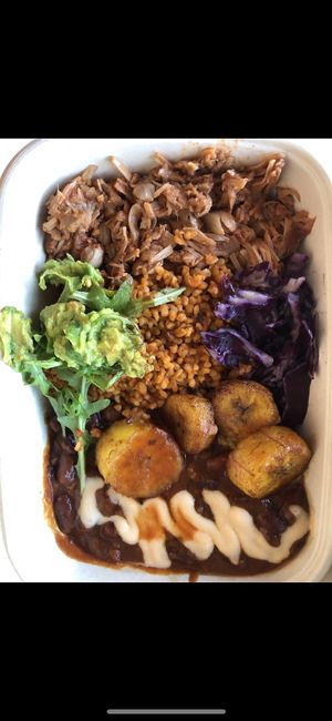 Ndambe mixed plate   at Fulani - Afro Caribbean Street Food in Oslo
