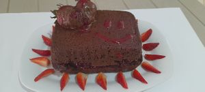 super delicious birthday cake! on request!! come and celebrate with us!! at Las Veganas in Medellin