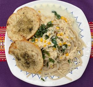 Pastas bechamel at Las Veganas in Medellin