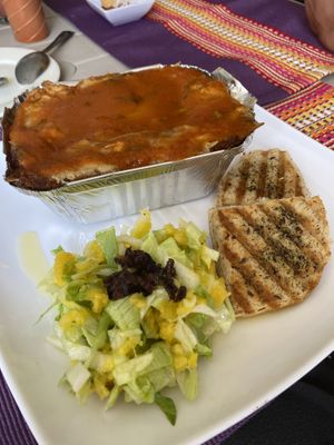 Vegan Lasagne  at Las Veganas in Medellin