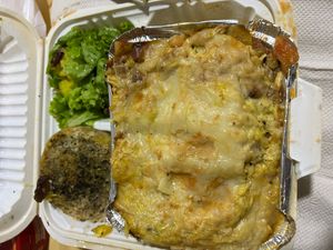 vegan "lasagna"...weird, but in a good way at Las Veganas in Medellin