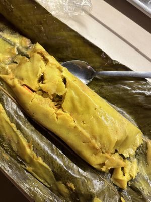 Tamal antioqueño   at Las Veganas in Medellin