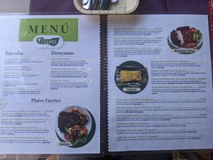 Menu 1 at Las Veganas in Medellin
