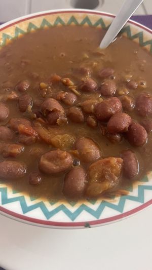 Bean soup  at Las Veganas in Medellin