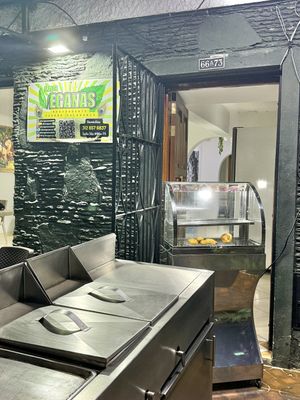 Las papas rellenas son deliciosas   at Las Veganas in Medellin