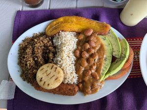 Bandeja paisa  at Las Veganas in Medellin