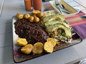 Seitan a la plancha  at Las Veganas in Medellin