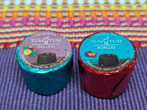 Wee chocolates for dessert at Las Veganas in Medellin