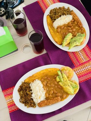 Bandeja Paisa (Gluten free)  at Las Veganas in Medellin