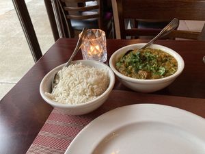 Vegan Baingan Bartha at Manhattan Indian Flavor in New York City
