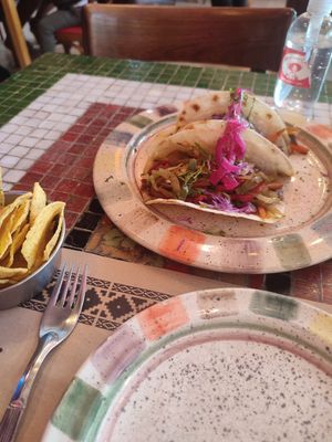 Vegetable tacos at Mexicano Café in San Carlos De Bariloche