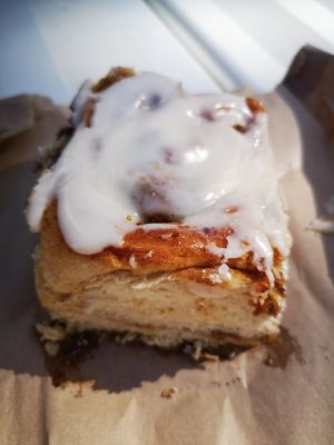Cinnamon Bun from Carina's Kitchen at Freo Farmers Market in Beaconsfield