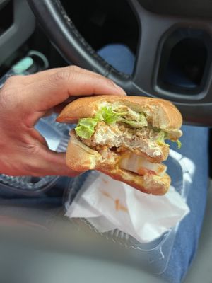 Chicken sandwich. Small but good!  at NuVegan - epiQ Food Hall in Woodbridge