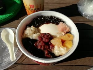 Tofu pudding at Taiwan Ten Cafe  in Tokyo