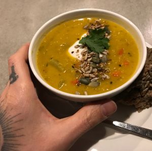 dal stew (small) at Jivamukti Canteen in Berlin