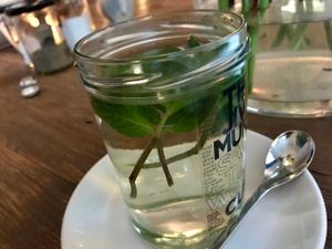 tea of the day at Jivamukti Canteen in Berlin