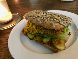 sandwich at Jivamukti Canteen in Berlin