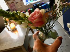 flower power at Jivamukti Canteen in Berlin