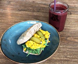 “Scrambled soy Egg” at Jivamukti Canteen in Berlin