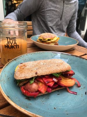 Holy Veggie sandwich at Jivamukti Canteen in Berlin