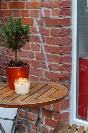 Outdoor at Jivamukti Canteen in Berlin