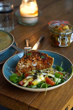 Quiche at Jivamukti Canteen in Berlin