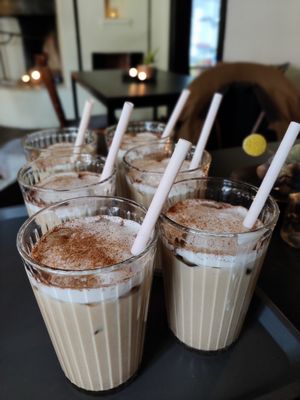 Ice coffee at Skansberget Café  in Uddevalla